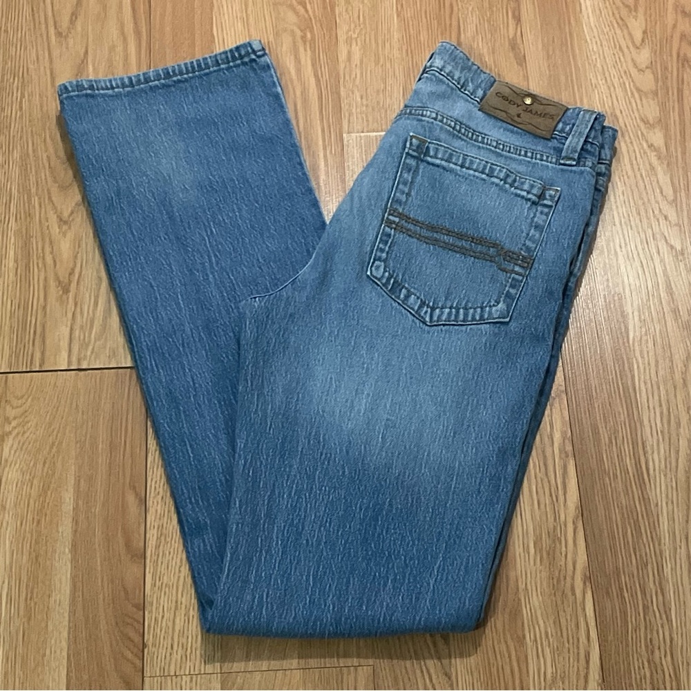 Cody James Men’s 34x32 (34x36) Bootcut Jeans Medium Blue Denim Western Cowboy